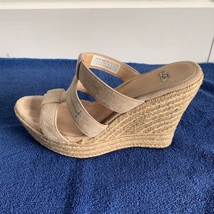 UGG High Platform Wedge Sandals Almost new!!